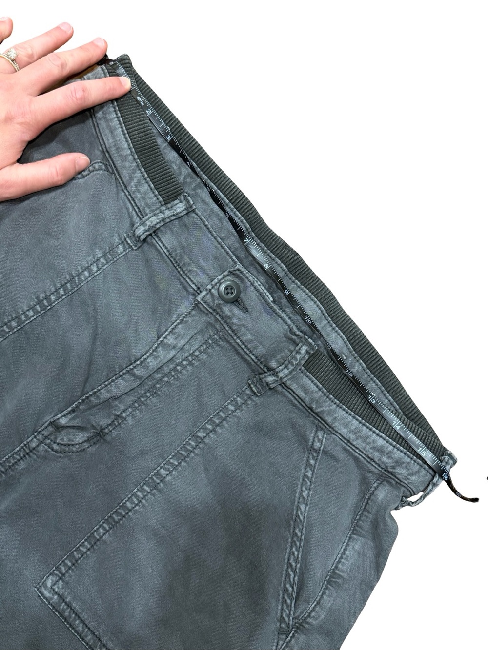 American Eagle Outfitters Wide-Leg Cargo Pants in Charcoal Gray - Picture 7 of 13